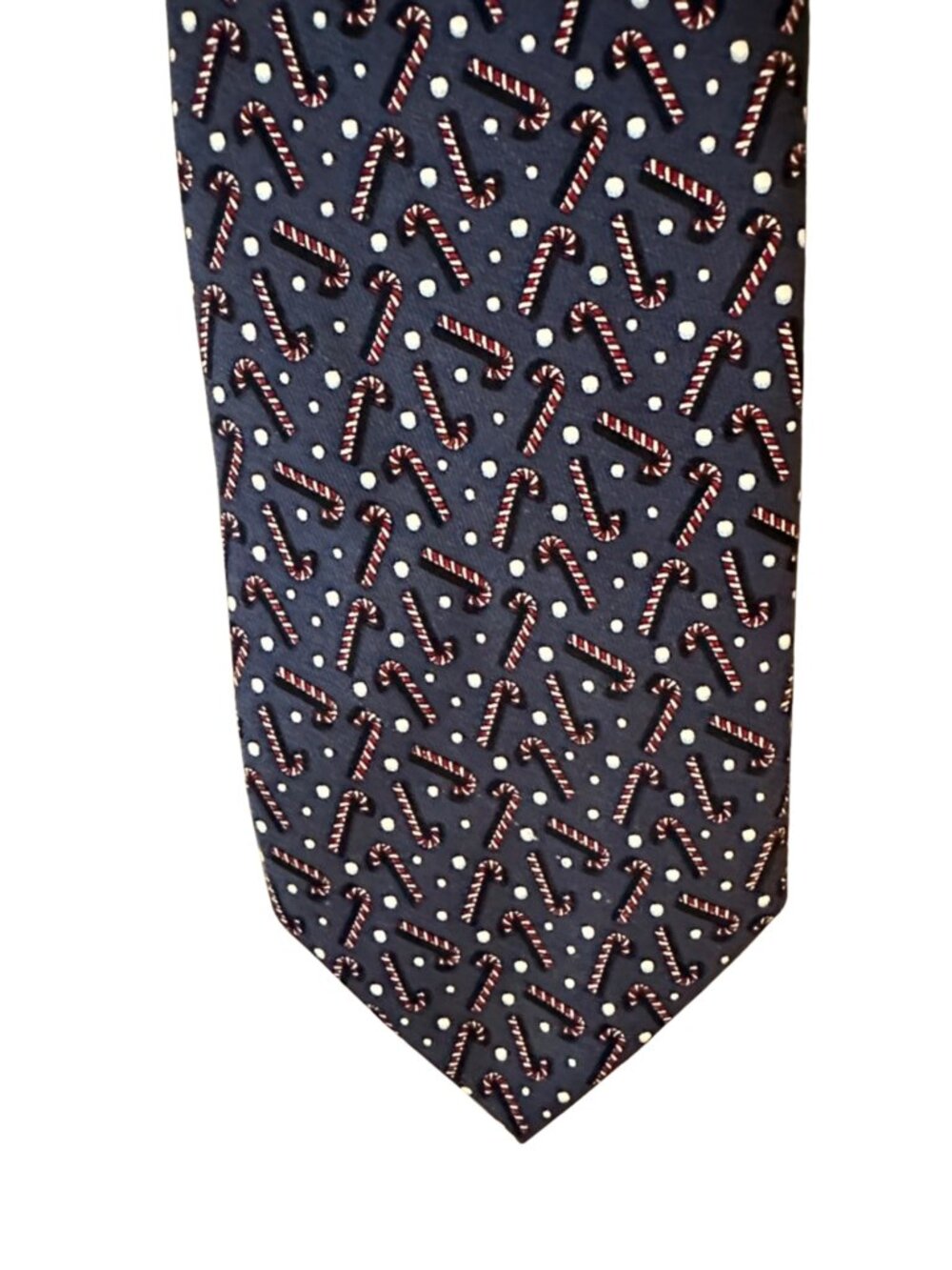 Vineyard Vines Candy Cane Tie Navy Christmas Holiday Men's Necktie